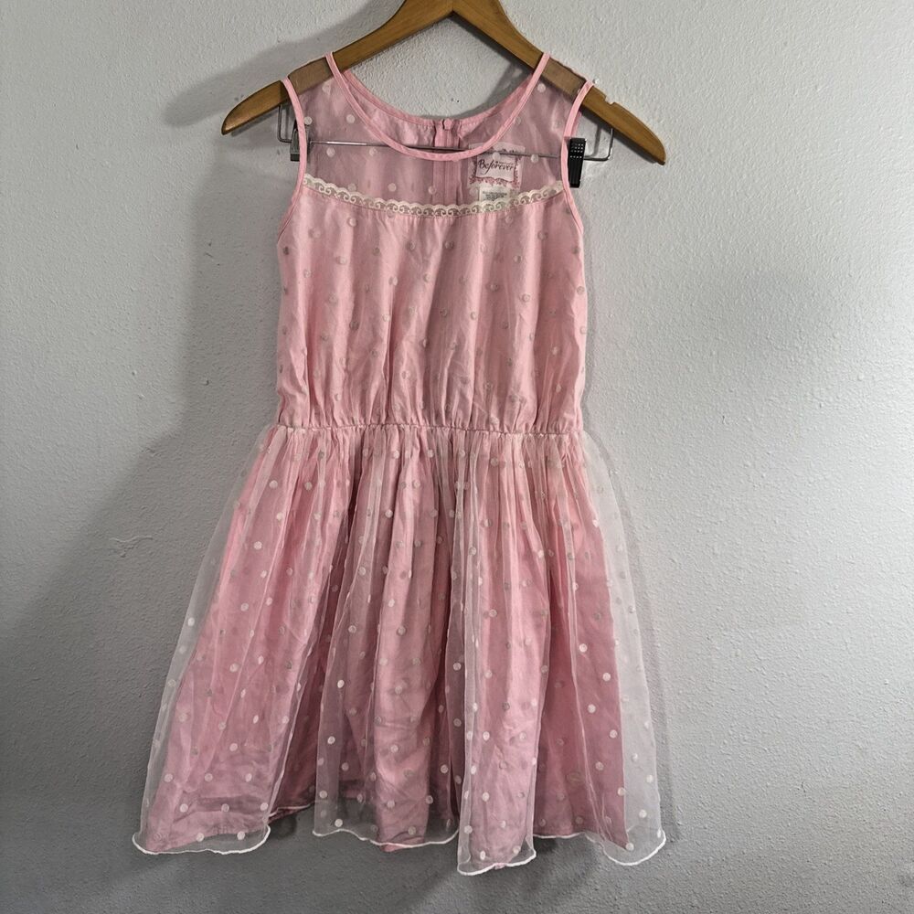 American Girl Beforever Dress Kids 16 Pink Sleveless Ball Gown Formal Party‎